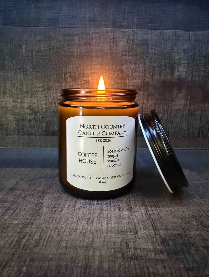 Coffee House 8 oz Amber Jar