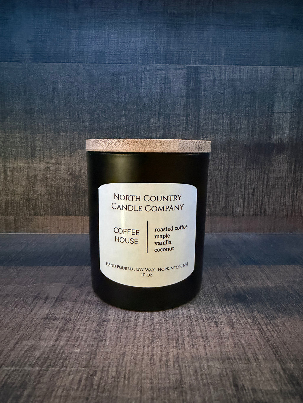 Coffee House Candle 10 oz Black Jar