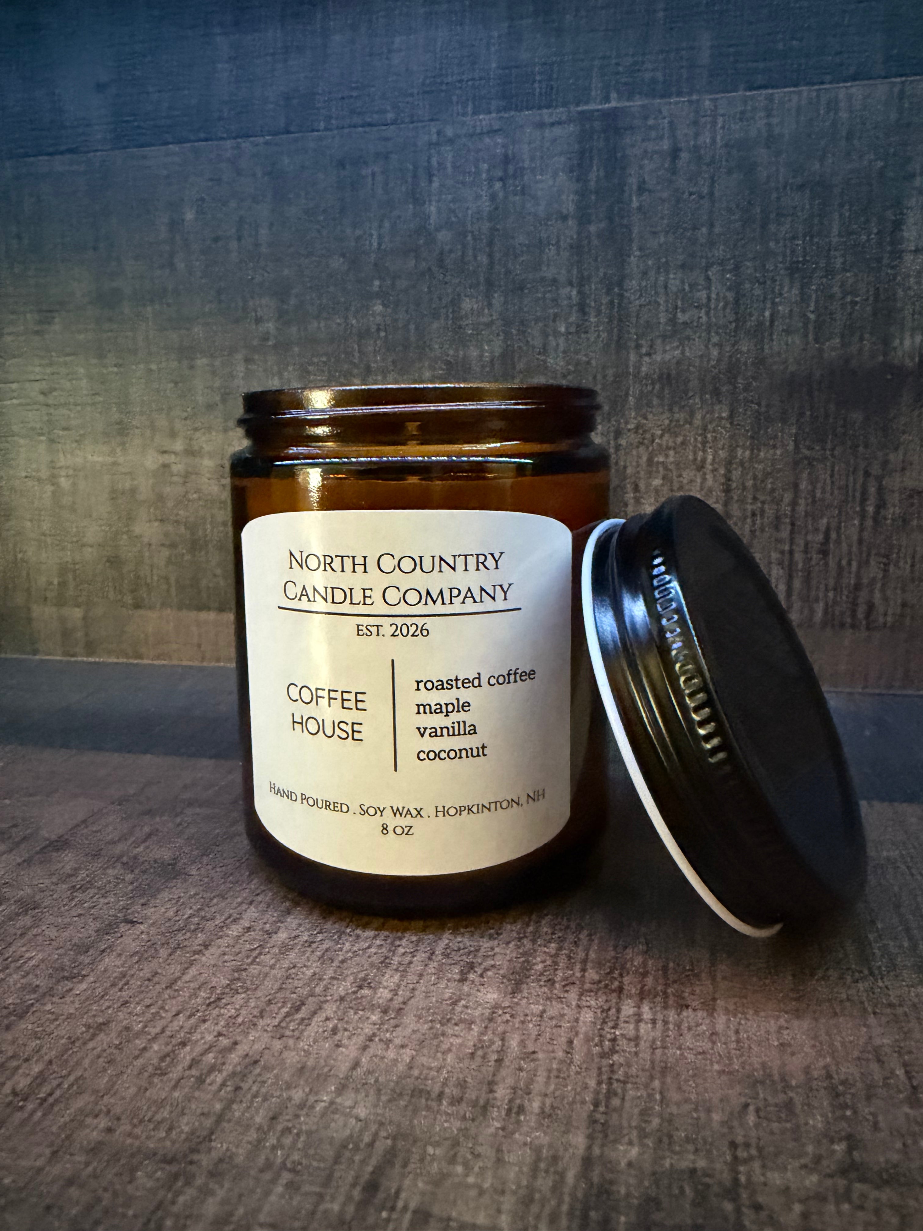 Coffee House 8 oz Amber Jar