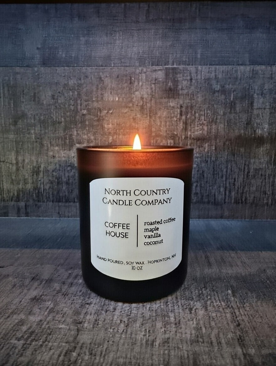 Coffee House Candle 10 oz Black Jar
